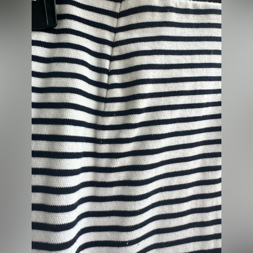Madewell XS Striped Pencil Skirt Blue/White Eventide High Waist Office Casual - Picture 7 of 7
